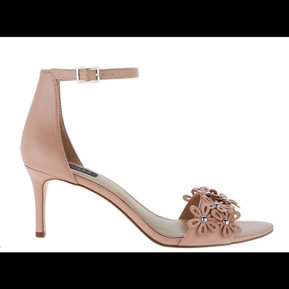 G.I.L.I. Floral Ankle Strap Sandal Gliona Powder Nude - Medium - Picture 2 of 7